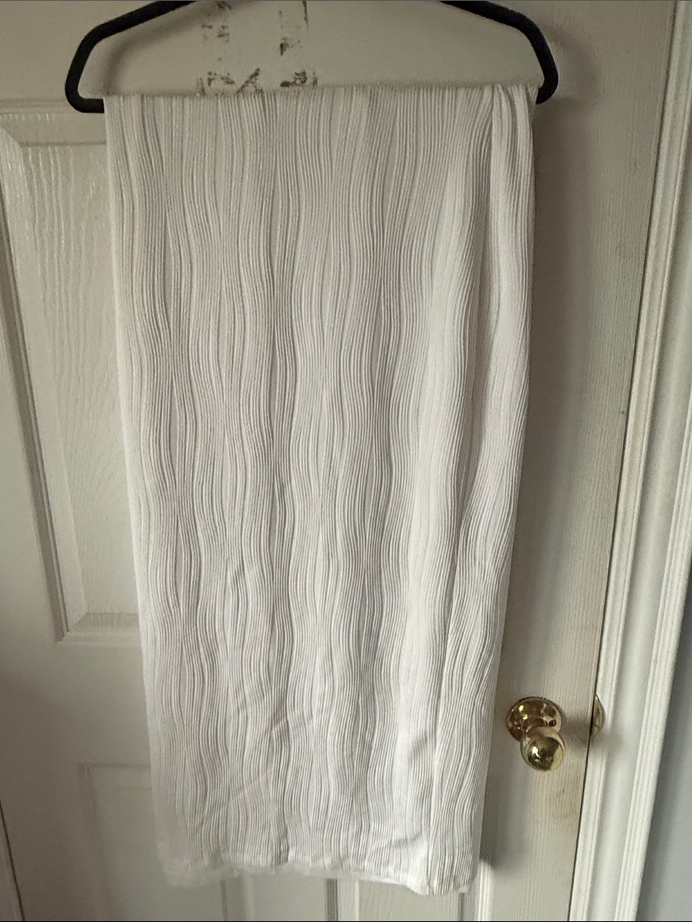 Dynamite White Ribbed Maxi Skirt